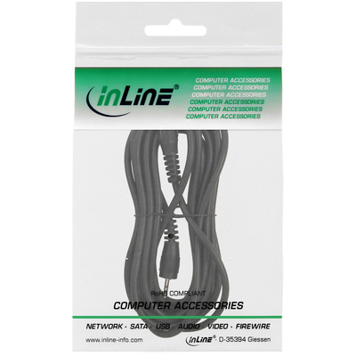 InLine® Klinke Kabel, 2,5mm Stecker / Stecker, Stereo, 0,5m (Produktbild 2)