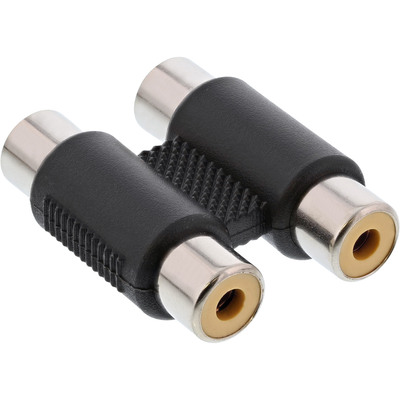 InLine® Audio Adapter, 2x Cinch Kupplung, Buchse / Buchse (Produktbild 1)