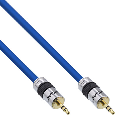 InLine® Klinken-Kabel PREMIUM, 3,5mm Stecker / Stecker, 0,5m (Produktbild 1)
