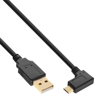InLine® Micro-USB 2.0 Kabel, USB-A ST/Micro-B ST gew., vergoldete Kontakte, 0,5m (Produktbild 1)