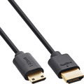 InLine® Slim Ultra High Speed HDMI Kabel, 8K4K, A St. / C St. (Mini), 1,5m